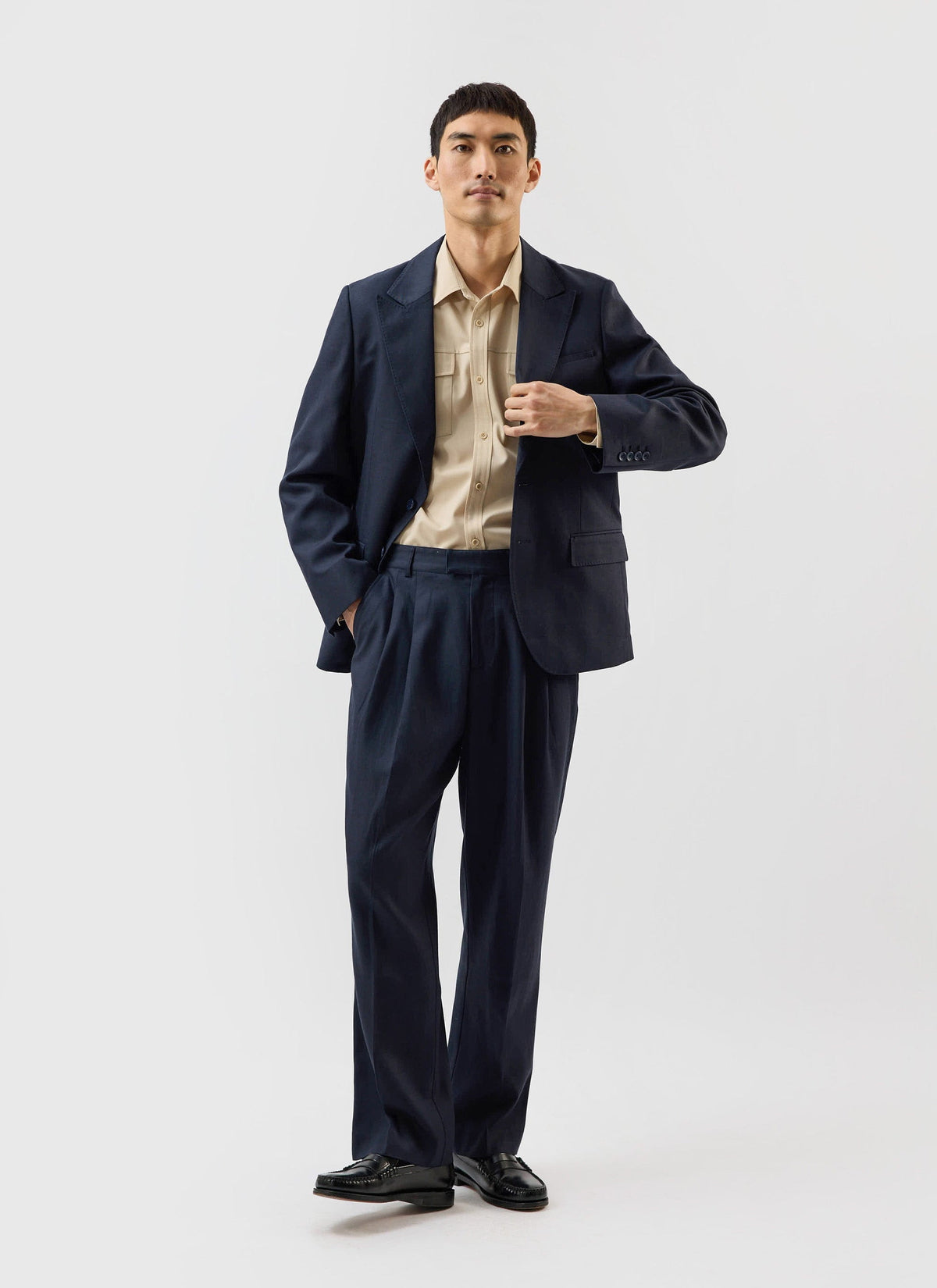 Men's Tailored Blazer - Suit Jacket - Percival x Warren - Navy Blue | Percival Smart Buy