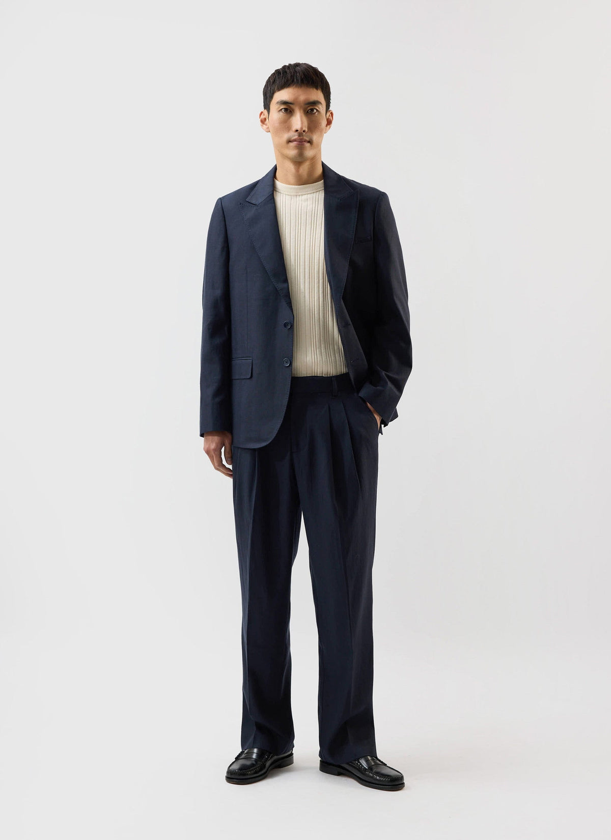 Men's Tailored Blazer - Suit Jacket - Percival x Warren - Navy Blue | Percival Smart Buy