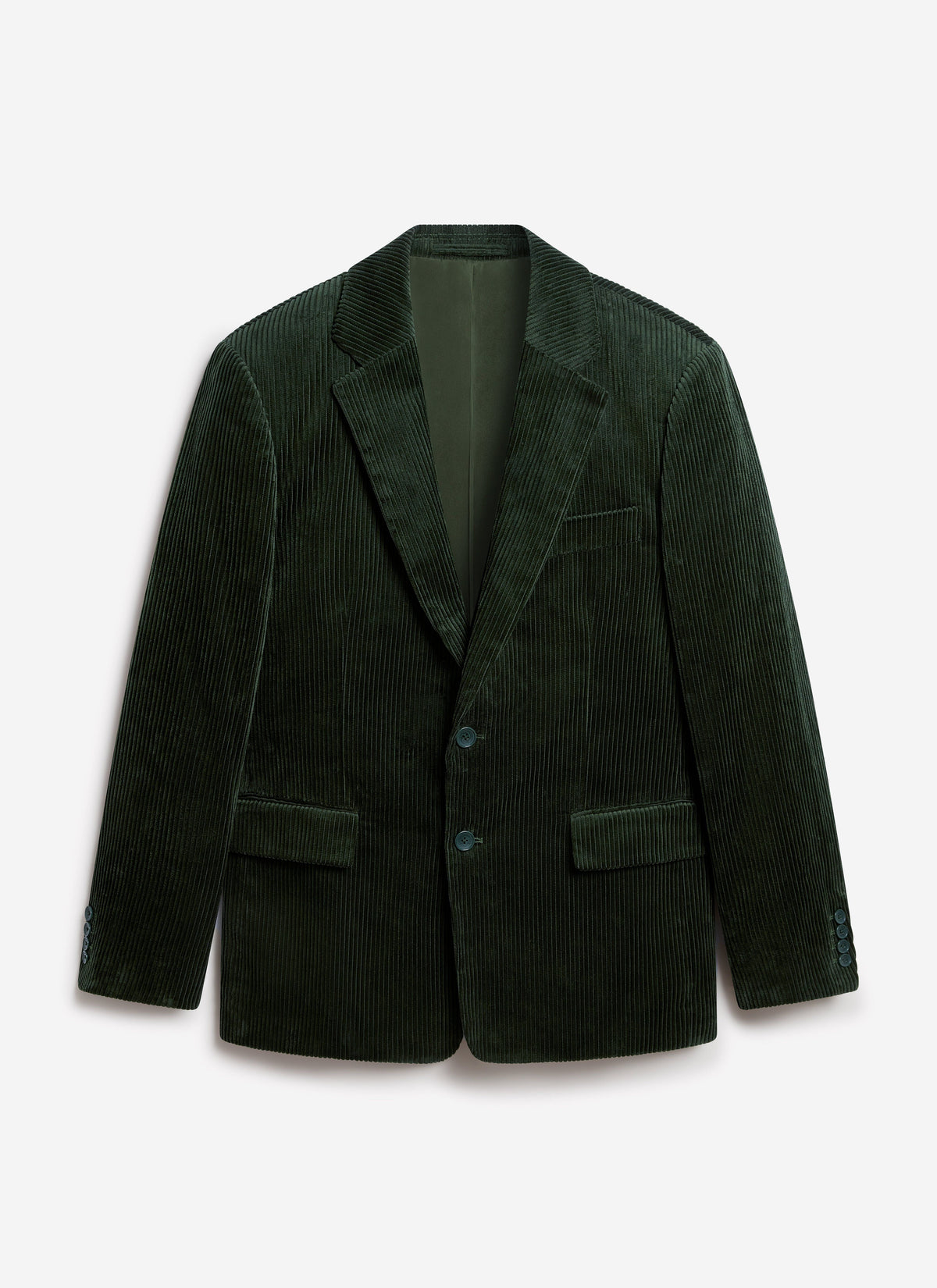 Tailored Blazer - Chunky Cord - Forest | Percival Sale
