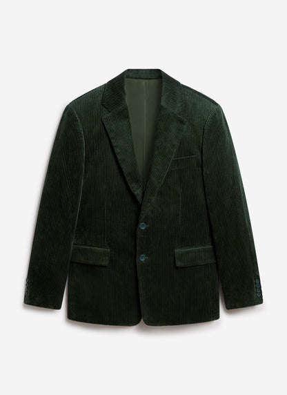 Tailored Blazer - Chunky Cord - Forest | Percival Sale