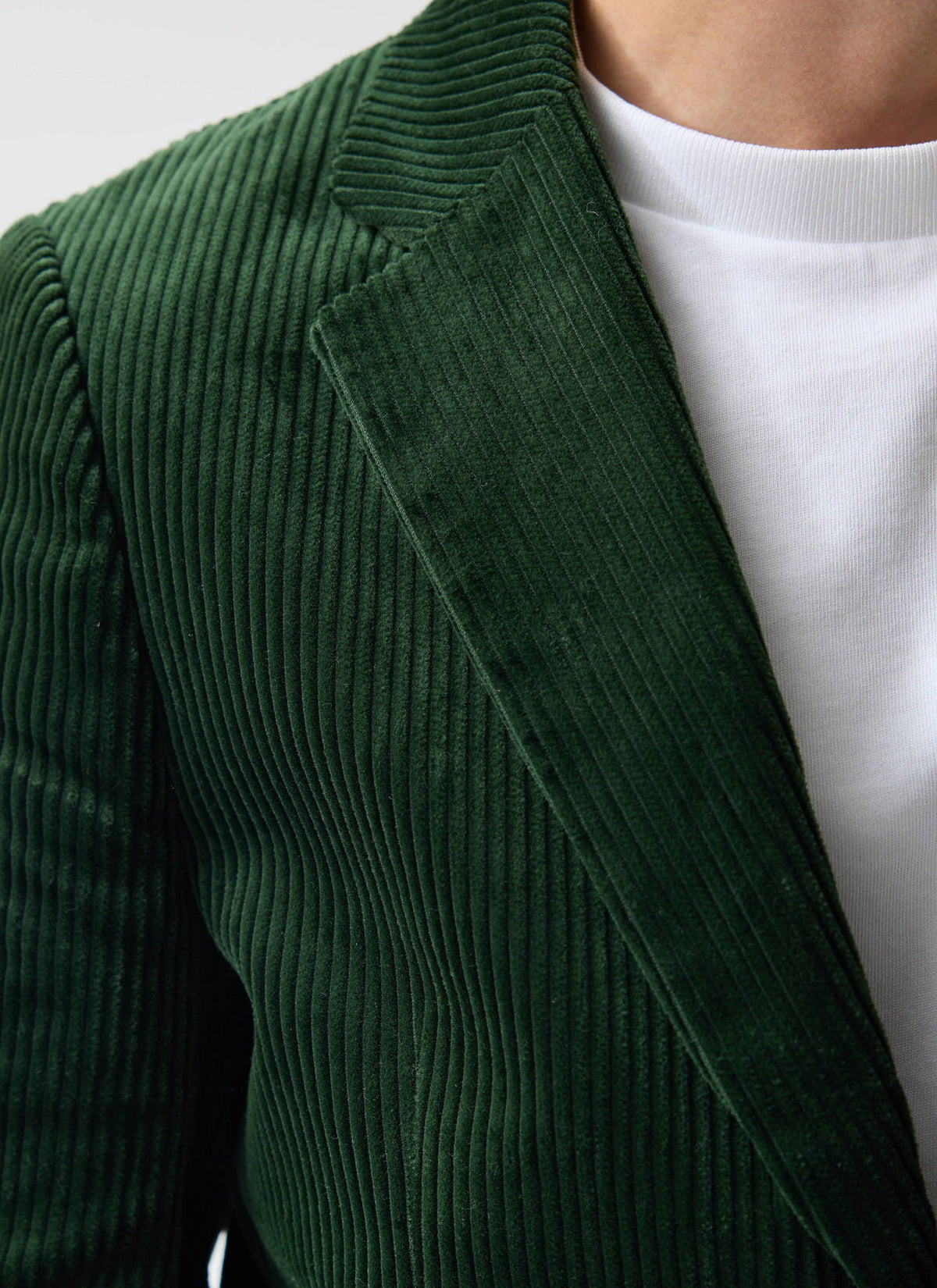 Tailored Blazer - Chunky Cord - Forest | Percival Sale