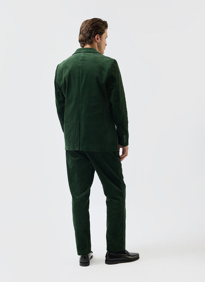 Tailored Blazer - Chunky Cord - Forest | Percival Sale