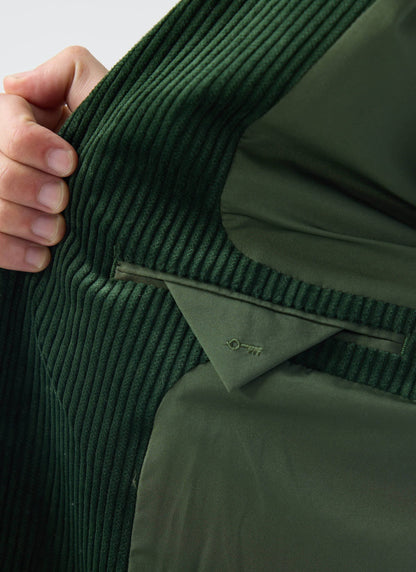 Tailored Blazer - Chunky Cord - Forest | Percival Sale
