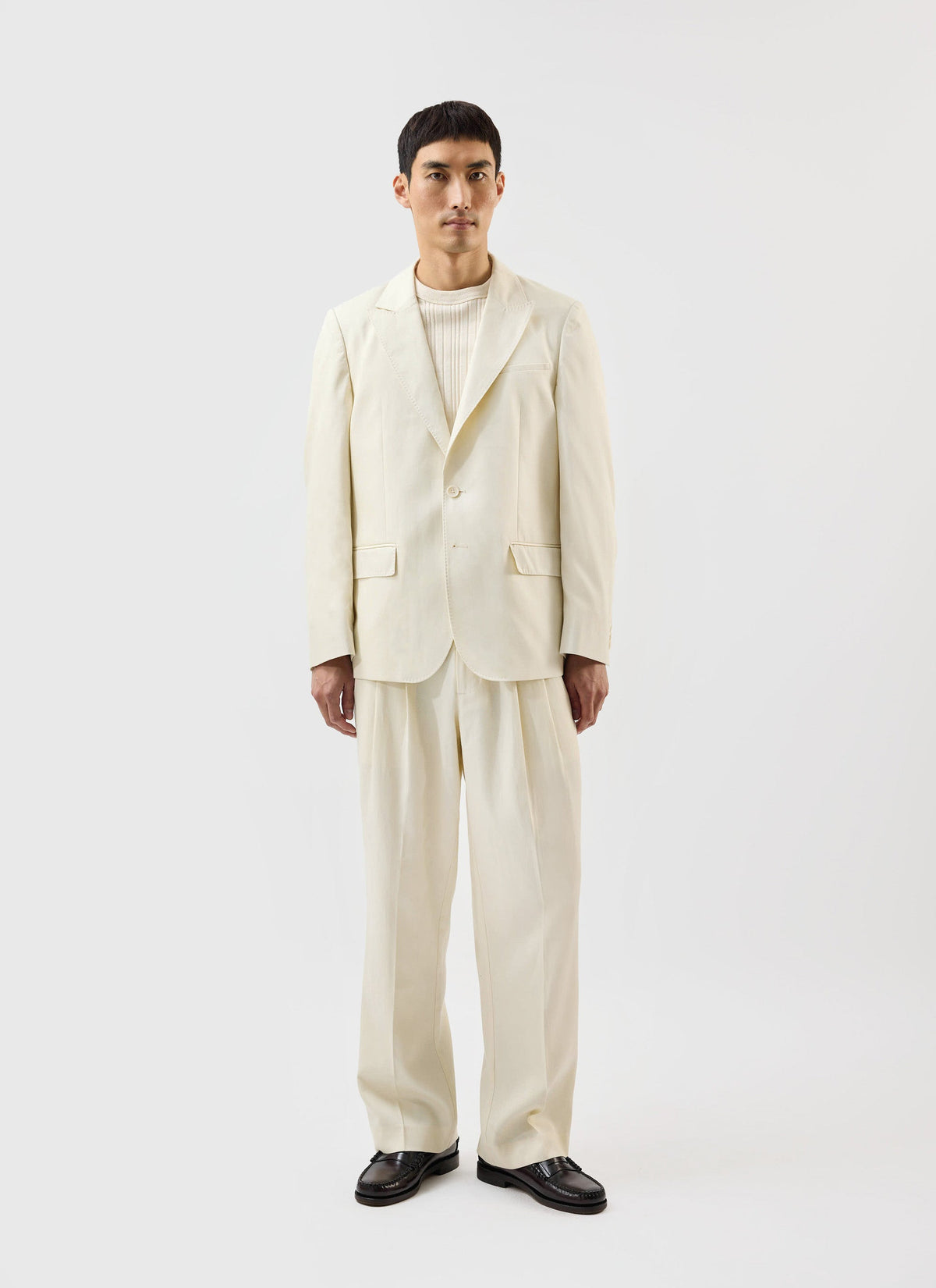 Men's Tailored Blazer - Suit Jacket - Percival x Warren - Ecru Cream | Percival Best Price