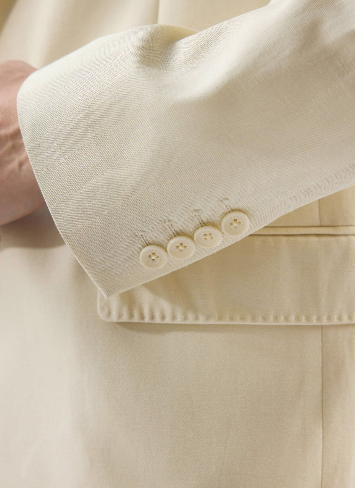 Men's Tailored Blazer - Suit Jacket - Percival x Warren - Ecru Cream | Percival Best Price
