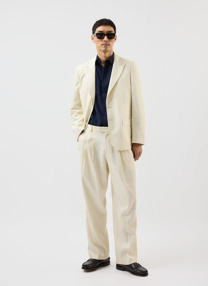 Men's Tailored Blazer - Suit Jacket - Percival x Warren - Ecru Cream | Percival Best Price