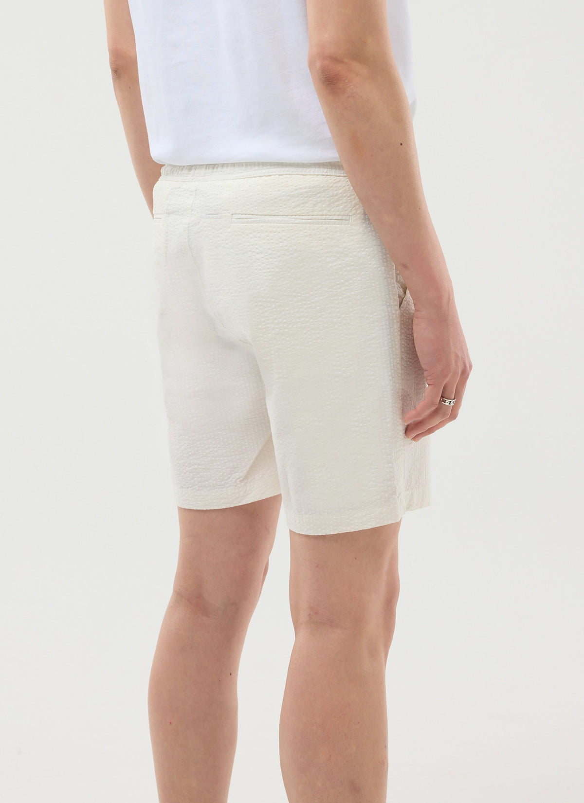 Classic Shorts - Seersucker - Cream | Percival Featured