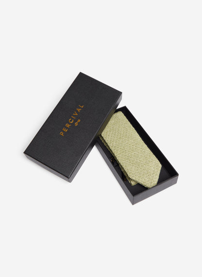 Linen Tie - Forest Marl | Percival Top Pick