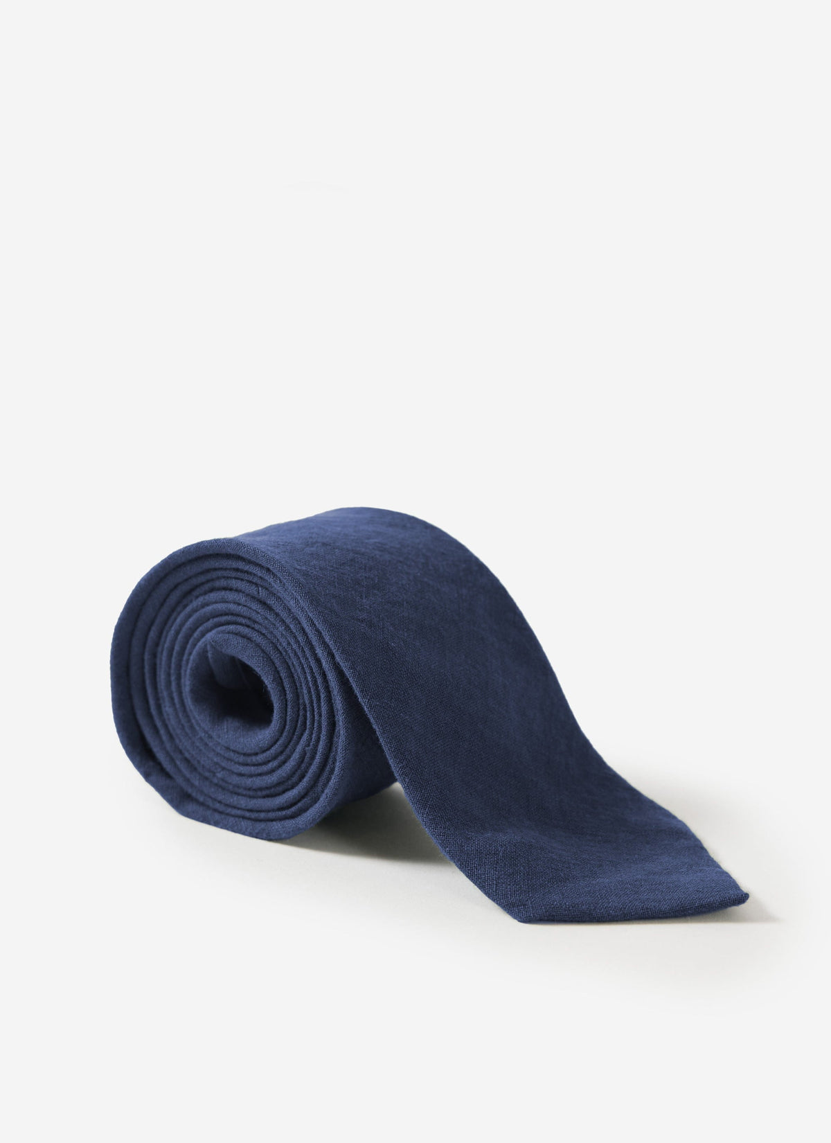 Linen Tie - Navy | Percival Recommended