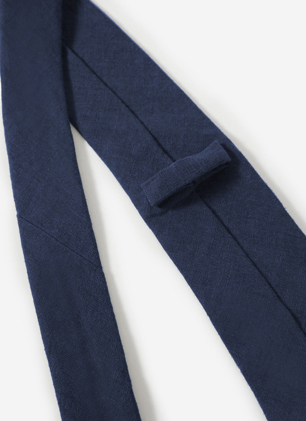 Linen Tie - Navy | Percival Recommended