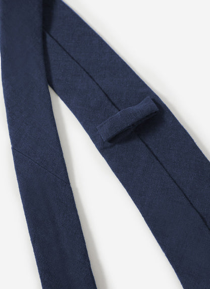 Linen Tie - Navy | Percival Recommended