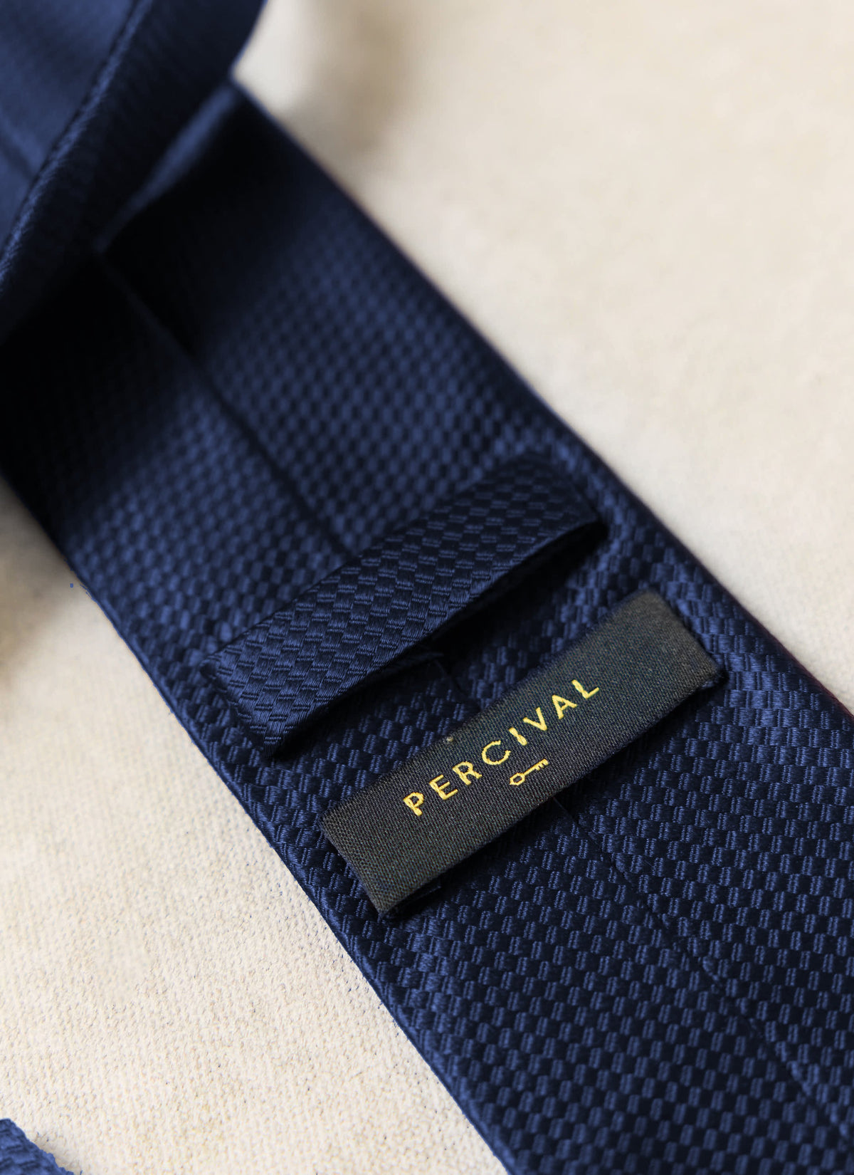 Men's Silk Grenadine Tie - Navy - Percival | Percival Top Pick