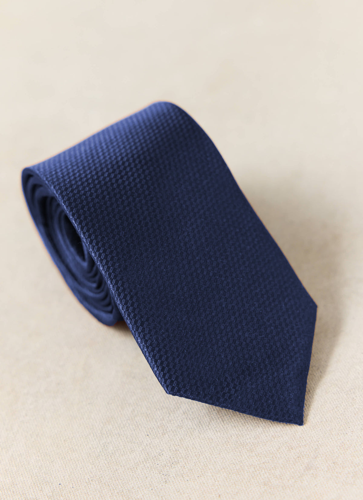 Men's Silk Grenadine Tie - Navy - Percival | Percival Top Pick