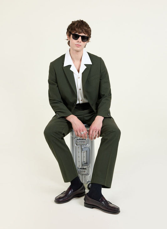 Tailored Blazer - Wool - Forest | Percival Recommended