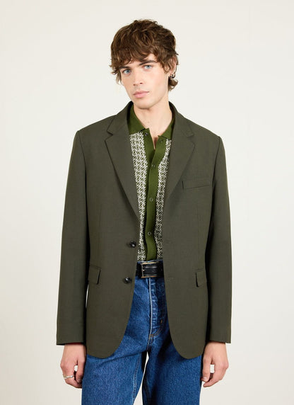 Tailored Blazer - Wool - Forest | Percival Recommended