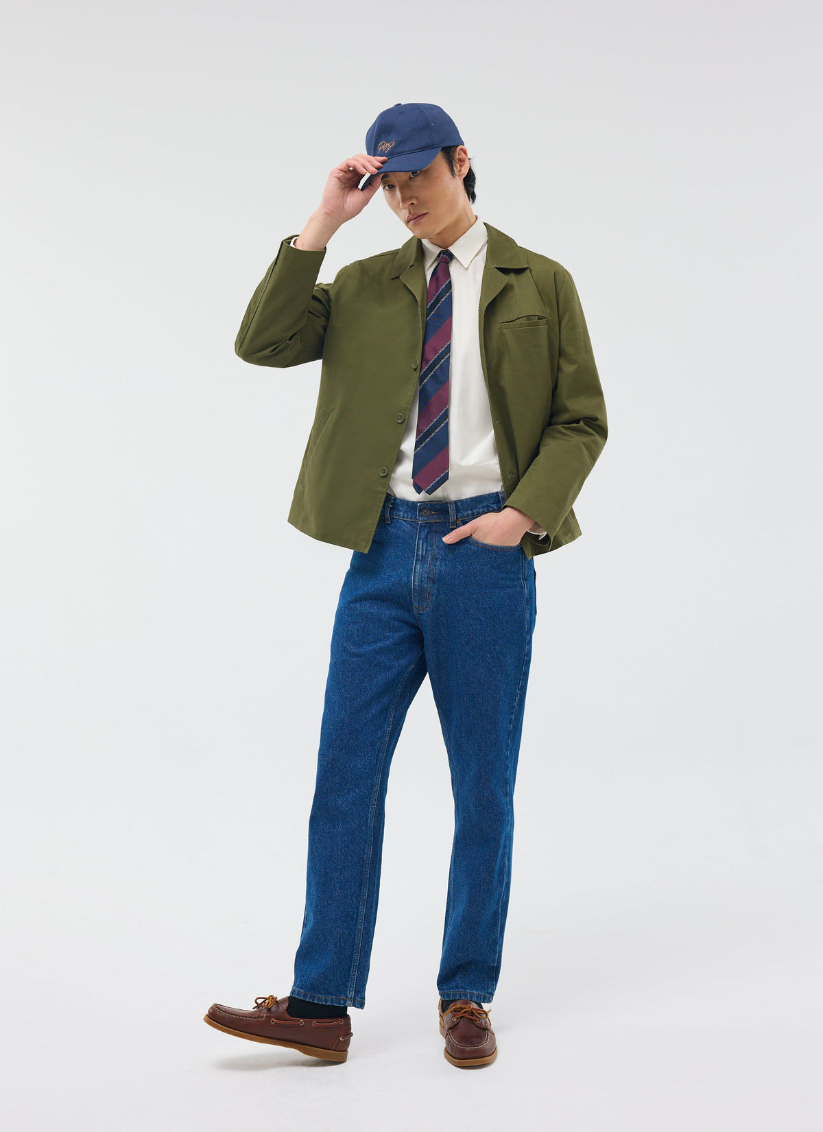 Men's Casual Workwear Jacket - Chore Jacket - Khaki | Percival Everyday