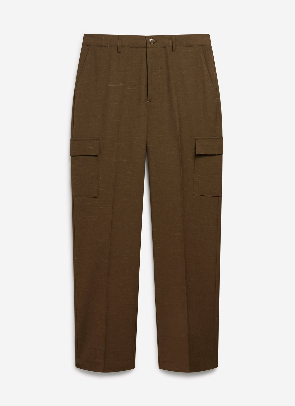 Trentino Tailored Patch Pocket Trouser - Brown | Percival Best Seller
