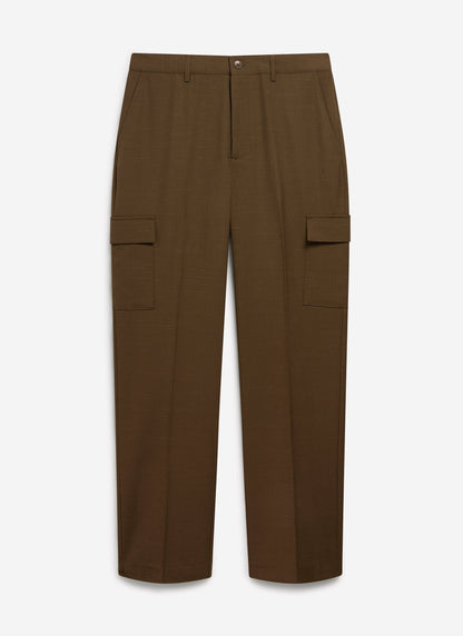 Trentino Tailored Patch Pocket Trouser - Brown | Percival Best Seller