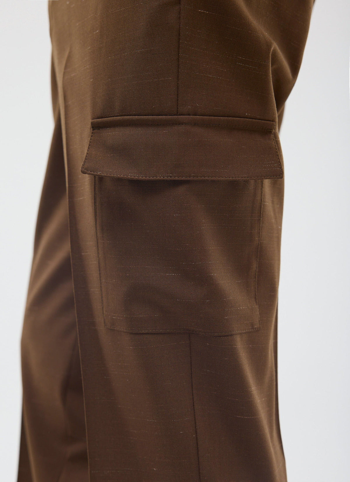 Trentino Tailored Patch Pocket Trouser - Brown | Percival Best Seller