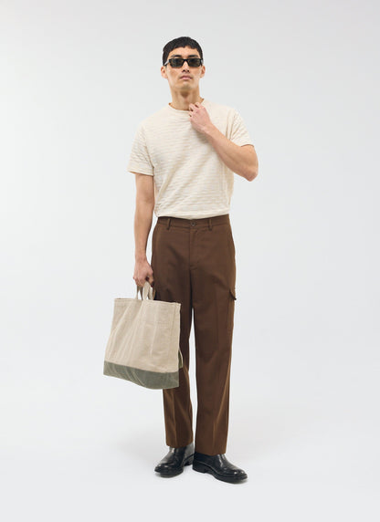 Trentino Tailored Patch Pocket Trouser - Brown | Percival Best Seller