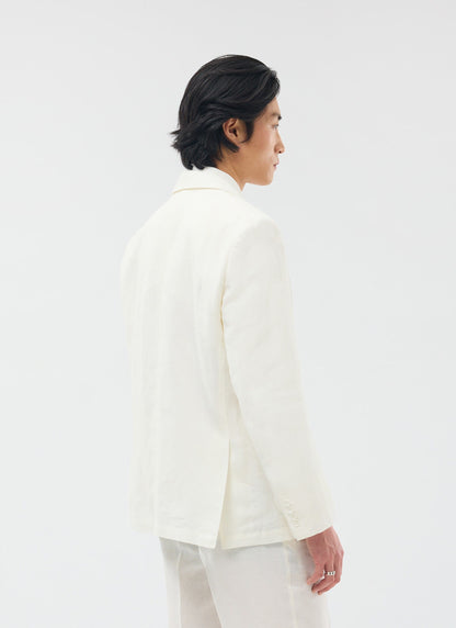 Men's Linen Blazer - Suit Jacket - White | Percival Deals