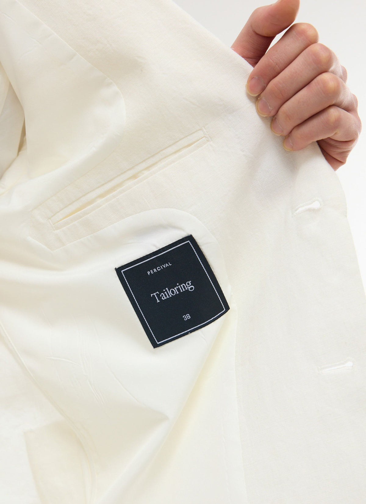 Men's Linen Blazer - Suit Jacket - White | Percival Deals
