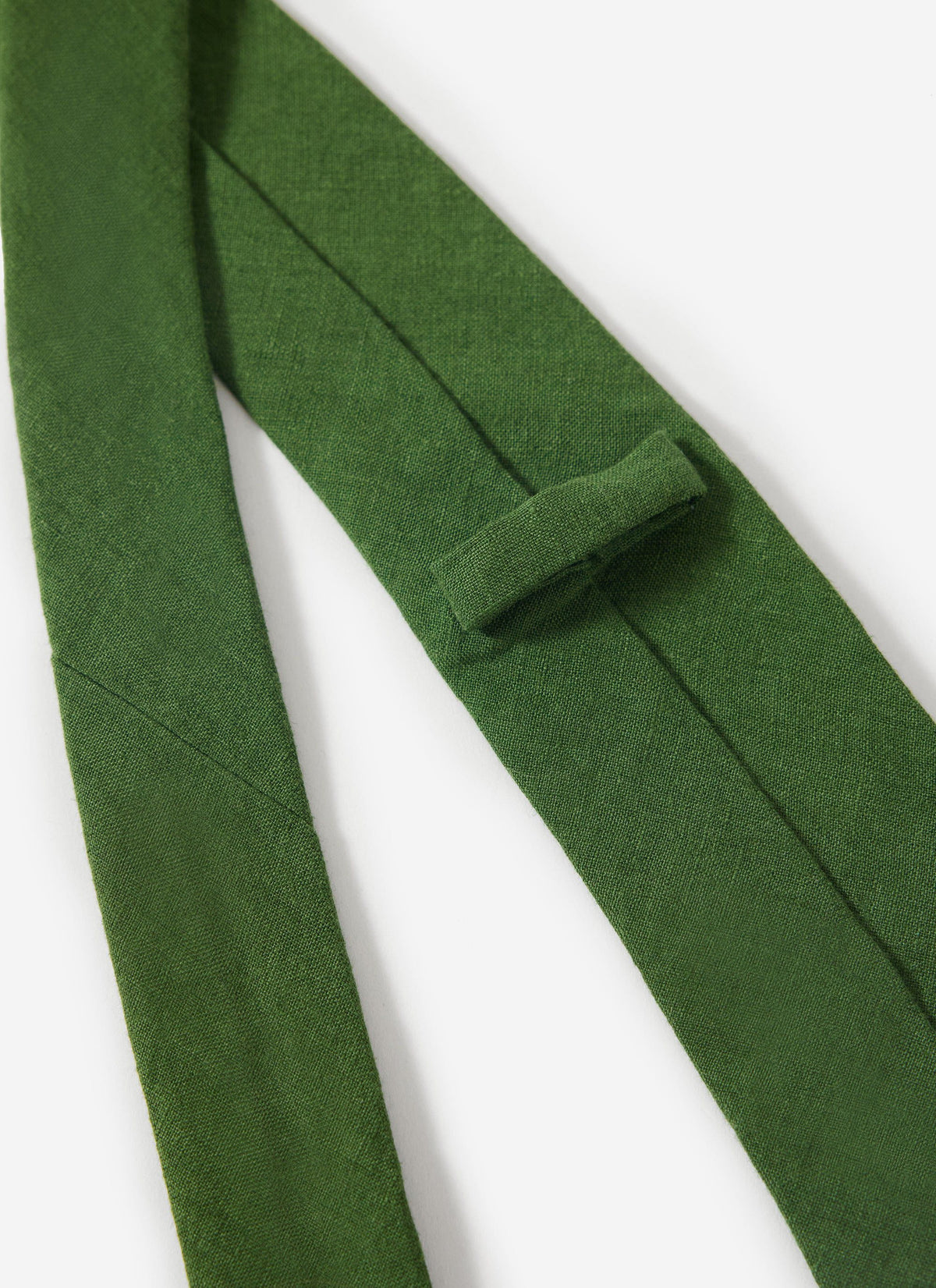 Linen Tie - Forest Green | Percival Everyday