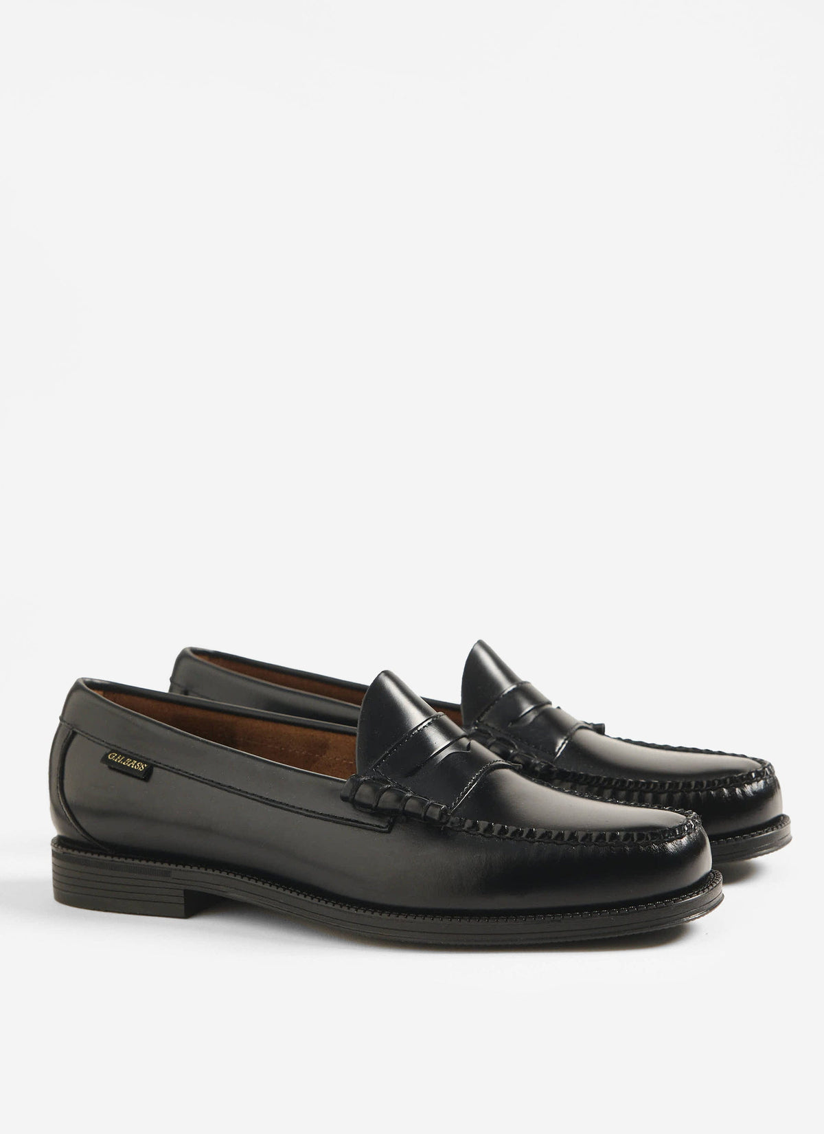 Men's G.H. Bass Weejuns Penny Loafers - Leather - Black - Percival | Percival Best Price