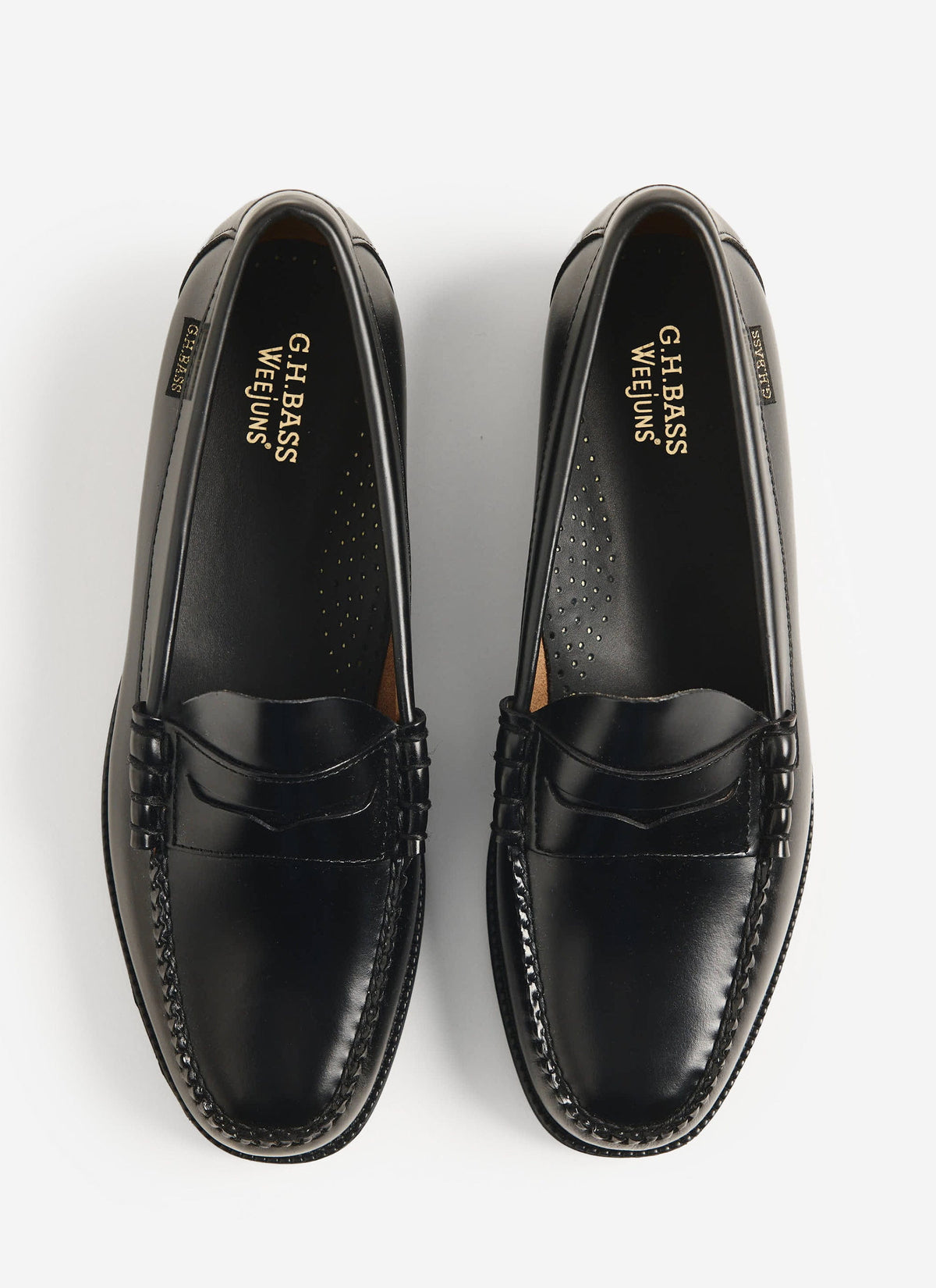Men's G.H. Bass Weejuns Penny Loafers - Leather - Black - Percival | Percival Best Price