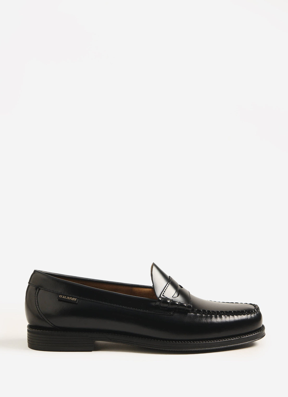 Men's G.H. Bass Weejuns Penny Loafers - Leather - Black - Percival | Percival Best Price