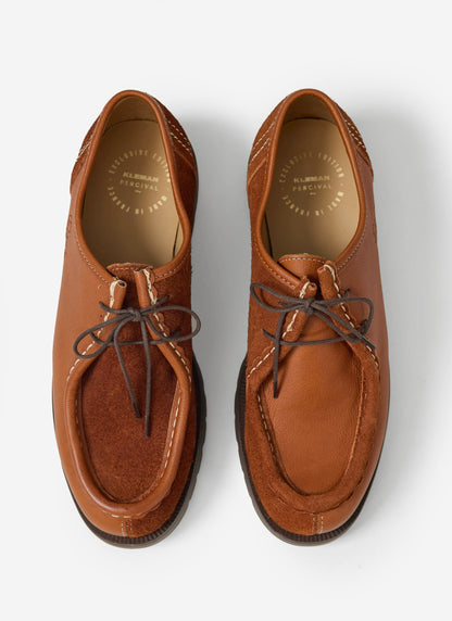 Kleman x Percival - Padror Patchwork Shoe - Cognac | Percival Popular