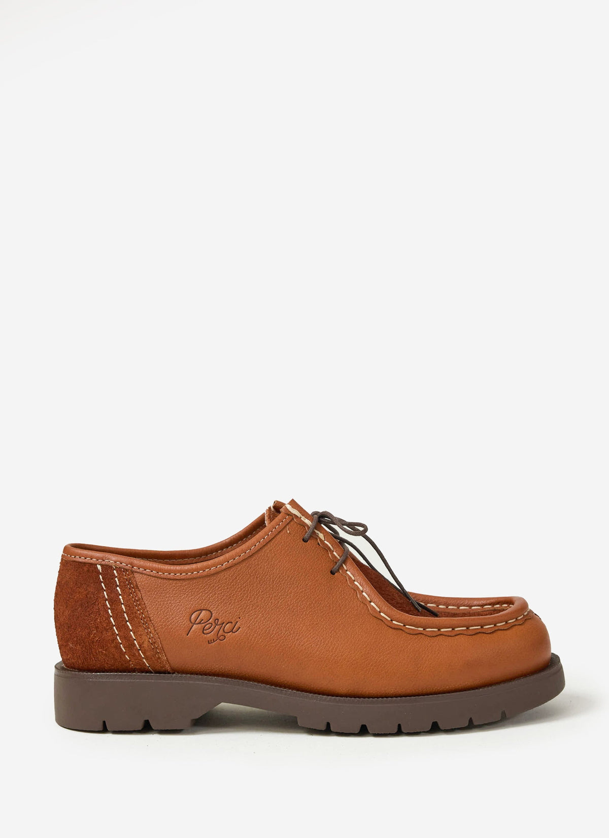 Kleman x Percival - Padror Patchwork Shoe - Cognac | Percival Popular