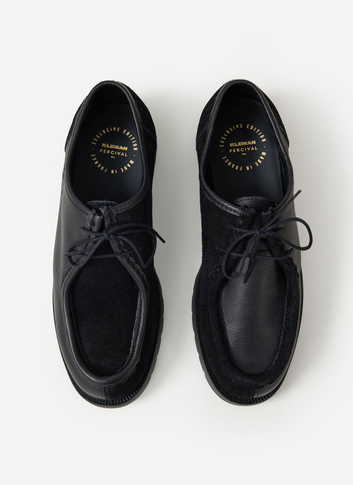 Kleman x Percival - Padror Patchwork Shoe - Black | Percival Best Seller