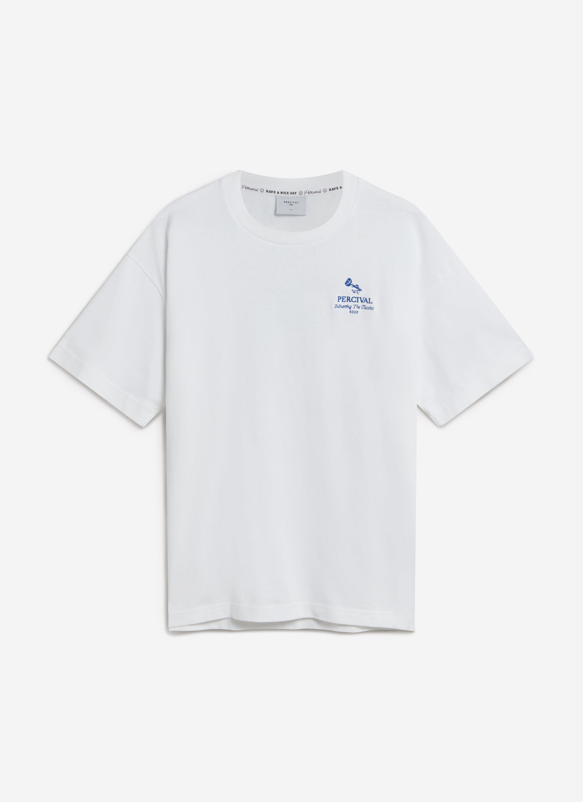 Smith Floral Oversized T Shirt - Organic Cotton - White | Percival Sale