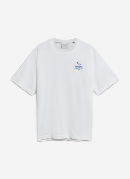 Smith Floral Oversized T Shirt - Organic Cotton - White | Percival Sale