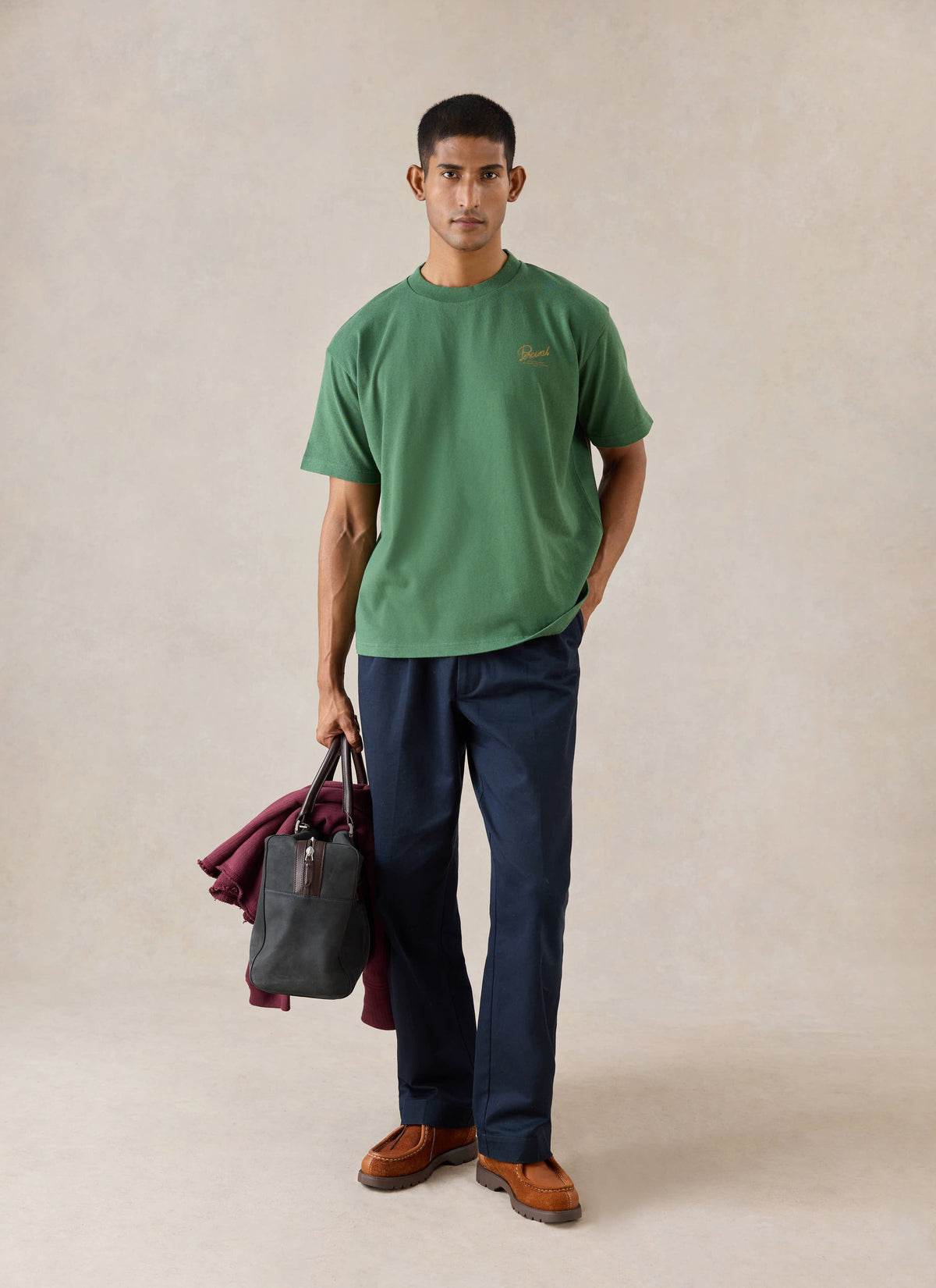 Marley Oversized T-Shirt - Forest Green - Organic Cotton - Percival | Percival Top Pick
