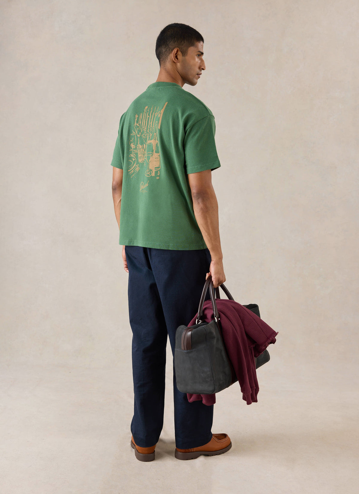Marley Oversized T-Shirt - Forest Green - Organic Cotton - Percival | Percival Top Pick