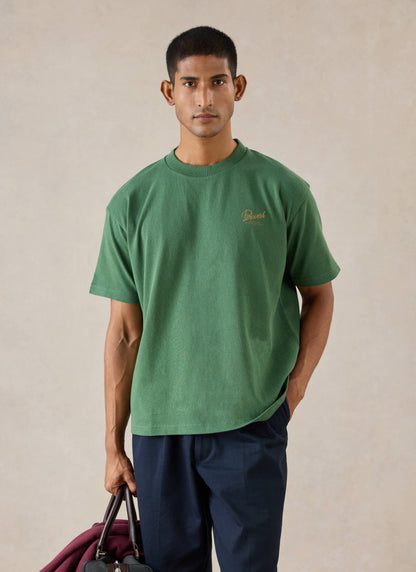 Marley Oversized T-Shirt - Forest Green - Organic Cotton - Percival | Percival Top Pick