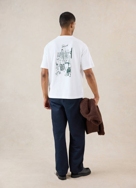 Marley Oversized T-Shirt - White Organic Cotton - Percival | Percival Premium