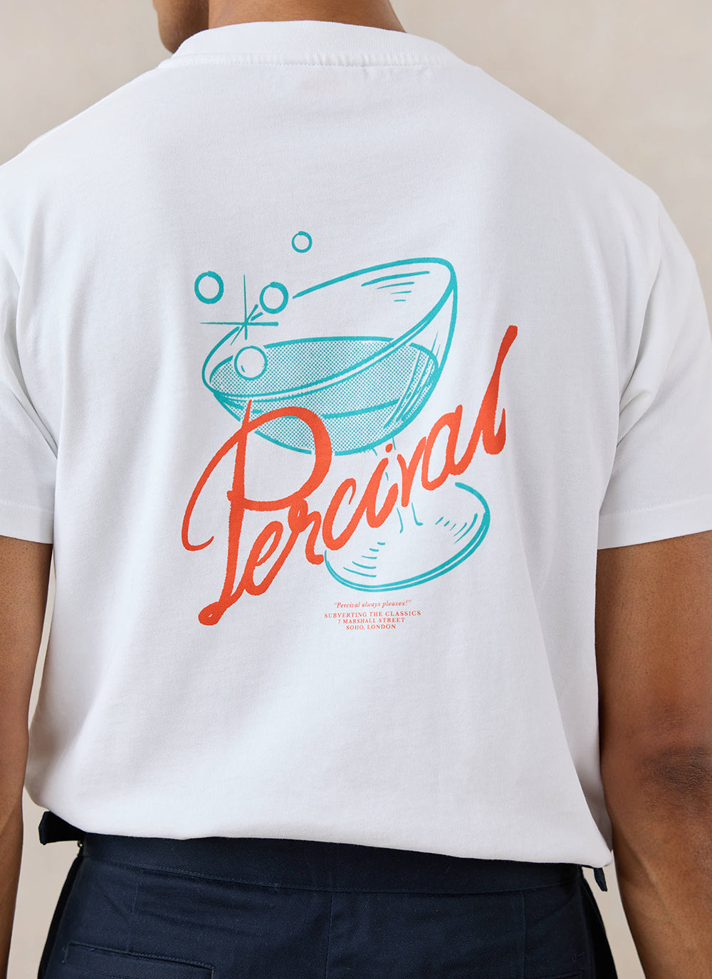 Norman White Oversized T-Shirt - 260 GSM Organic Cotton - Percival | Percival Value