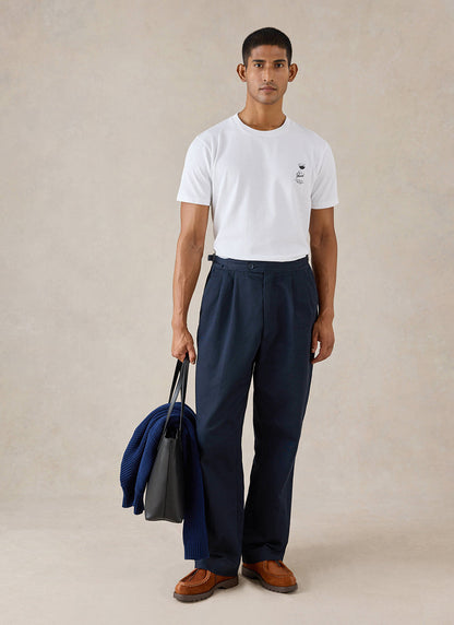 Norman White Oversized T-Shirt - 260 GSM Organic Cotton - Percival | Percival Value