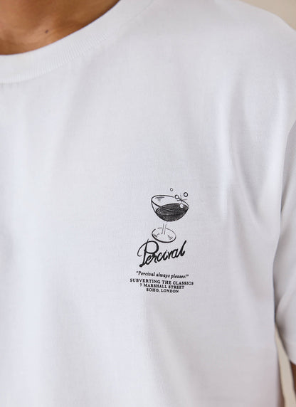 Norman White Oversized T-Shirt - 260 GSM Organic Cotton - Percival | Percival Value