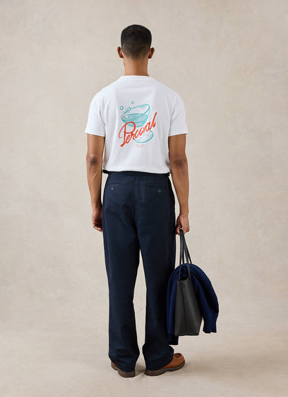 Norman White Oversized T-Shirt - 260 GSM Organic Cotton - Percival | Percival Value