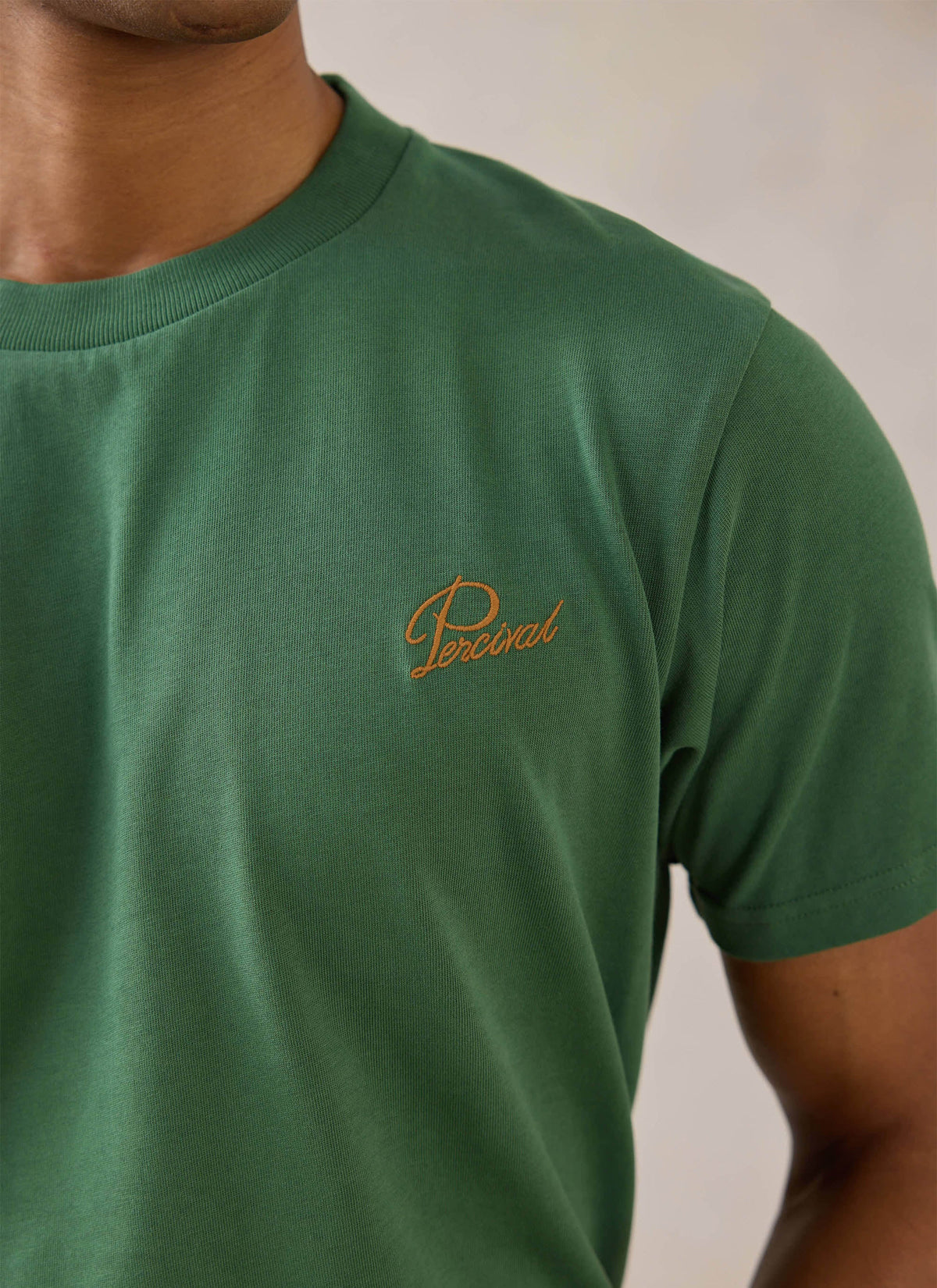 Men's Forest Script Embroidered T-Shirt - Organic Cotton - Percival | Percival New