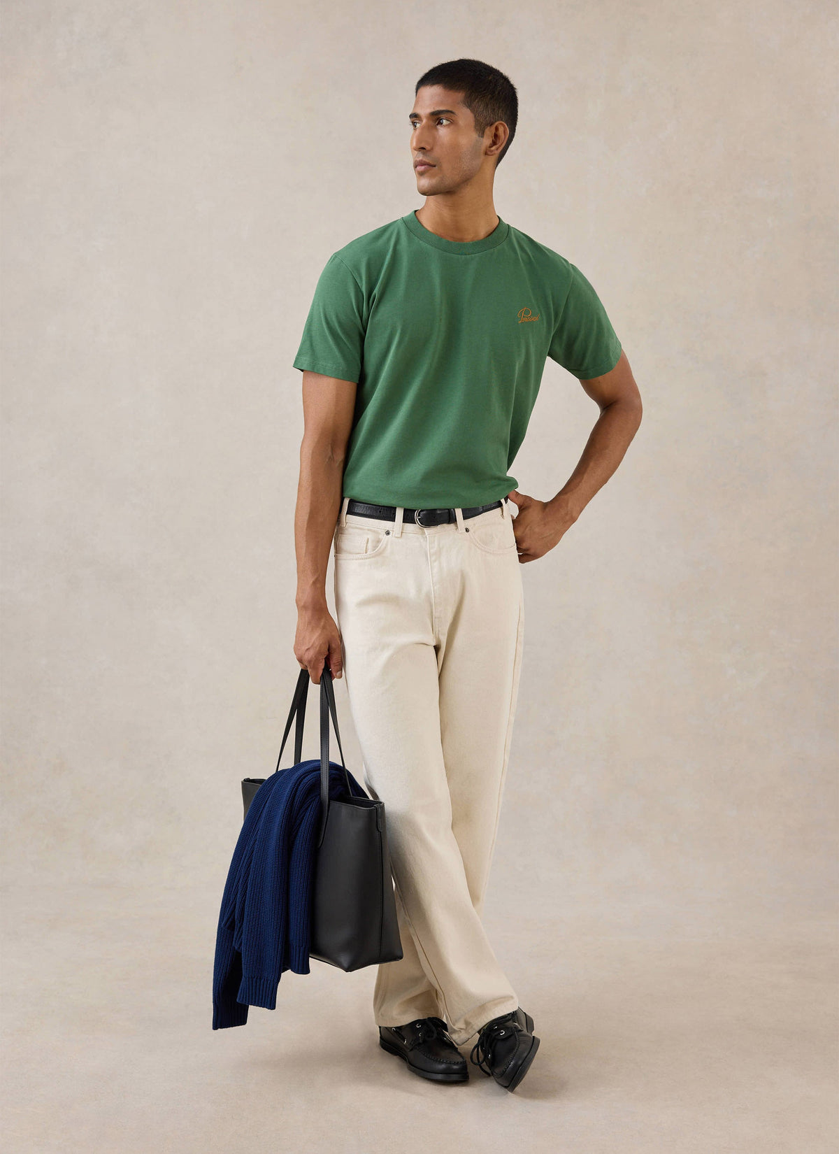 Men's Forest Script Embroidered T-Shirt - Organic Cotton - Percival | Percival New