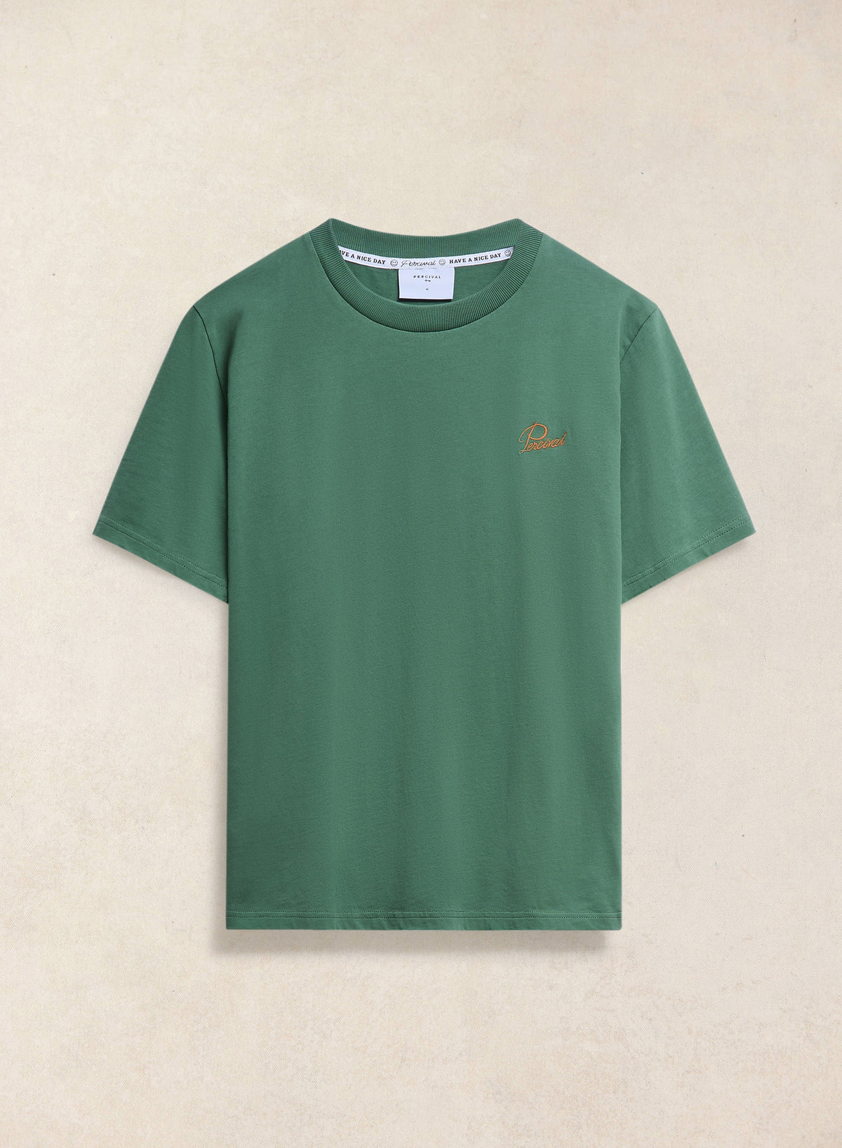 Men's Forest Script Embroidered T-Shirt - Organic Cotton - Percival | Percival New