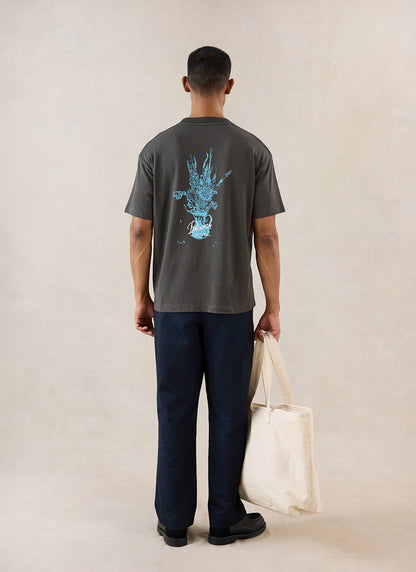 Dawson Oversized T-Shirt - Charcoal Organic Cotton - Percival | Percival Great Value