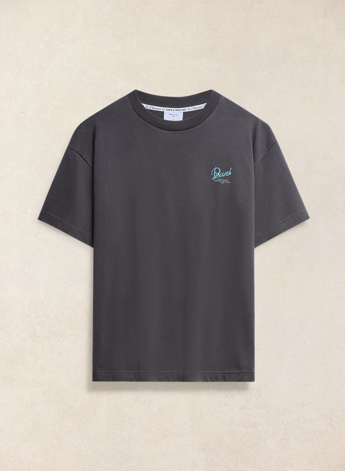Dawson Oversized T-Shirt - Charcoal Organic Cotton - Percival | Percival Great Value