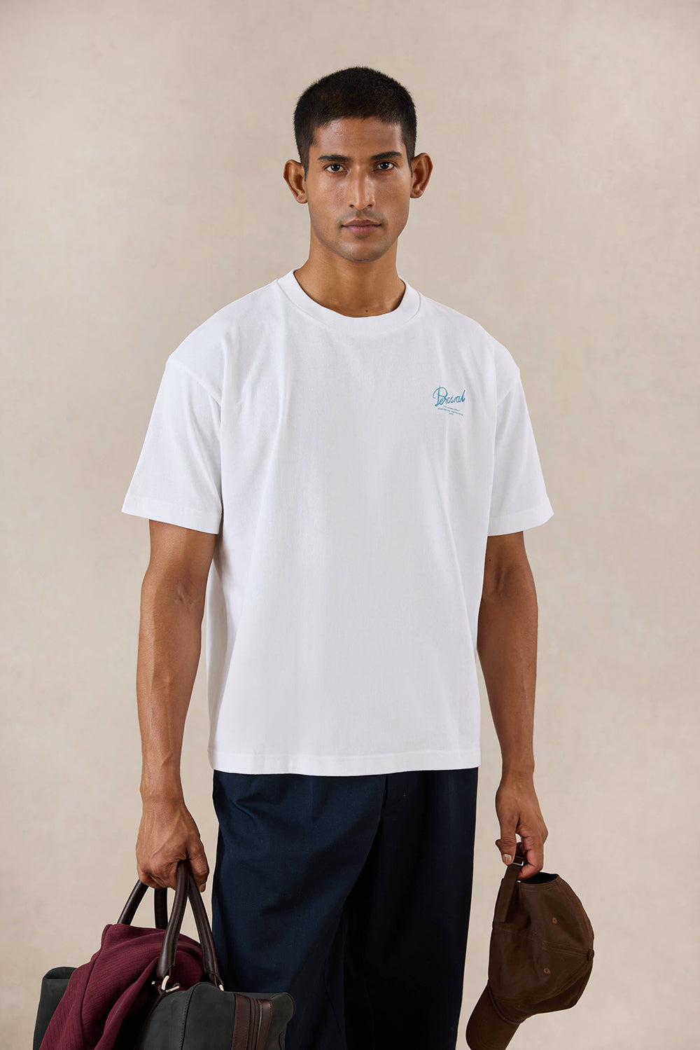 Dawson Oversized T-Shirt - Organic Cotton - White - Percival | Percival Latest