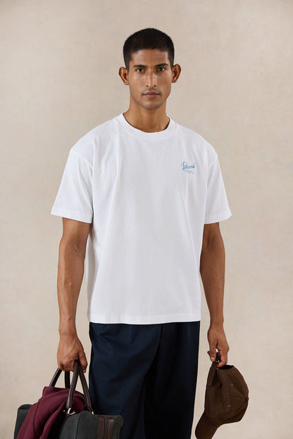 Dawson Oversized T-Shirt - Organic Cotton - White - Percival | Percival Latest